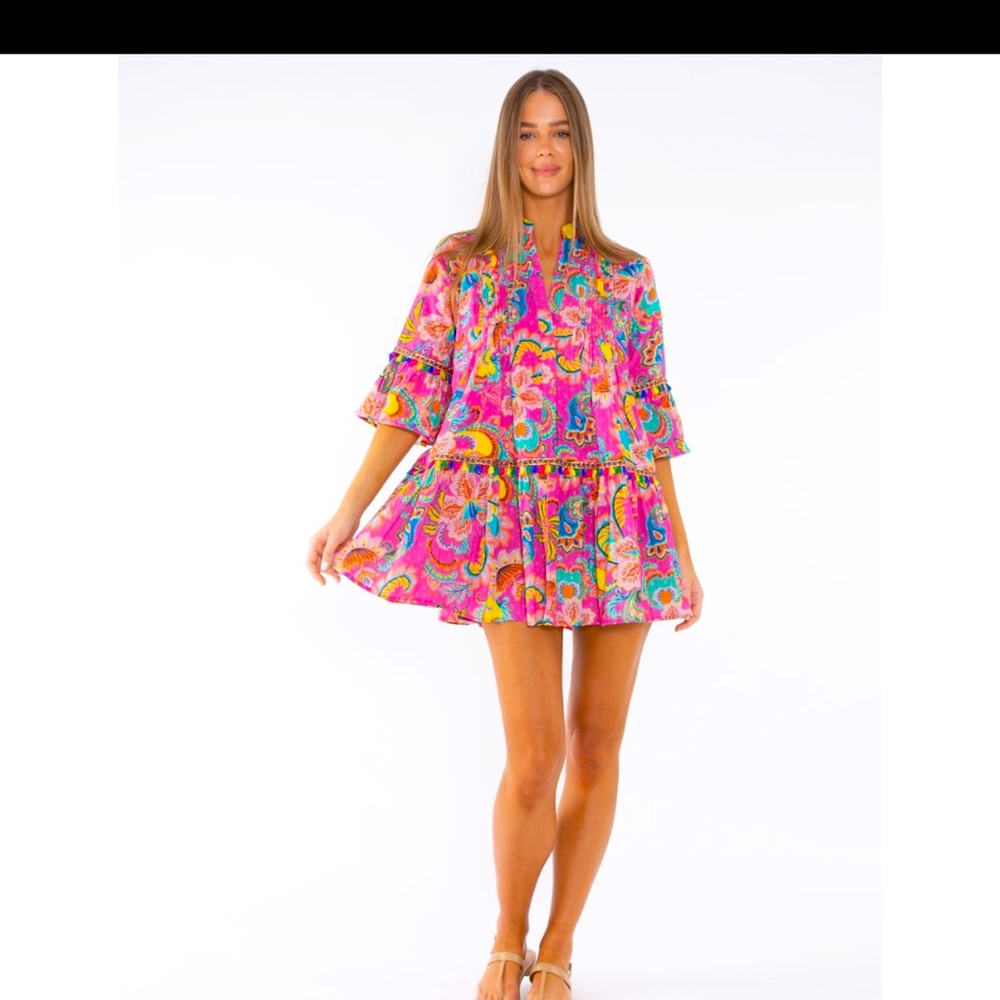 Beautiful vibrant summer dress